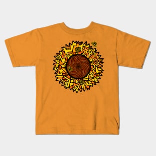 Sunflower and Bees Kids T-Shirt